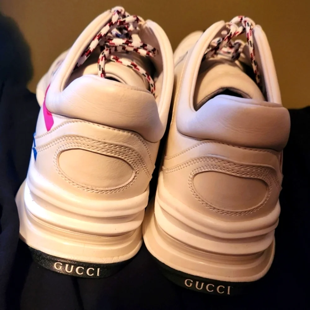 SOLD💚NWOT Gucci run leather sneakers 10 - Picture 4 of 8